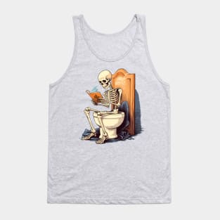 Skeleton Final Reading Tank Top